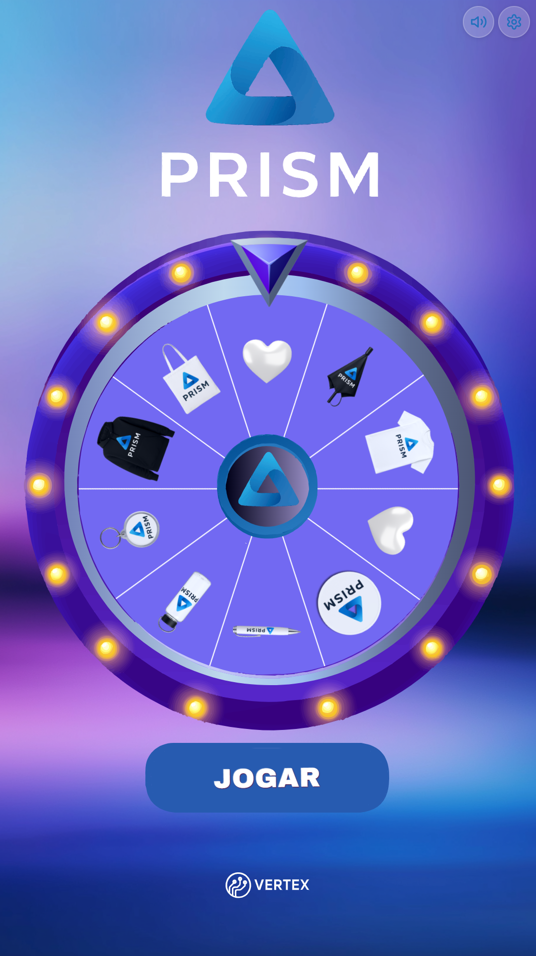 Live game: Prize wheel template for tech company